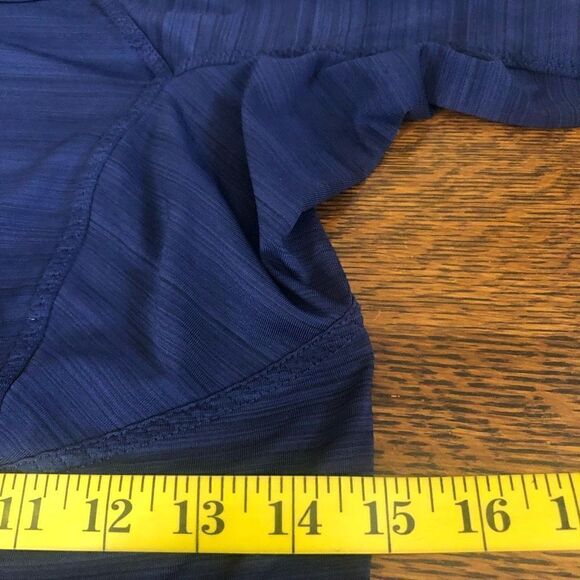 Athleta Navy Three Quarter Zip Top Size S - Picture 11 of 14